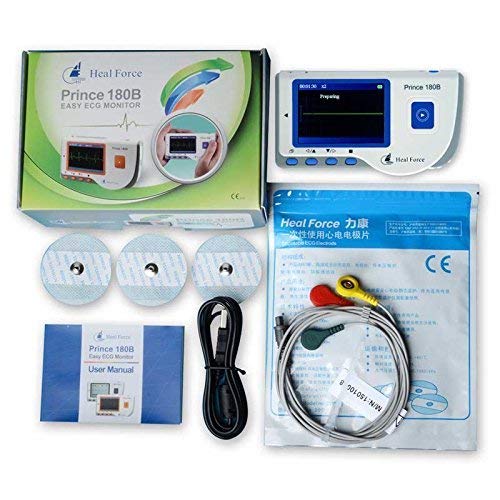 Heal Force Prince 180B Easy Handheld Portable Unit With 3-Lead Cable & Electrodes & USB Cable