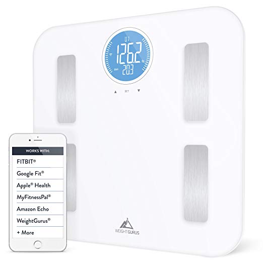 Weight Gurus Digital Bathroom Scale (Off-white)