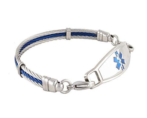 N Style ID The Bay Cable Personalized Medical ID Bracelet 7.25 Review