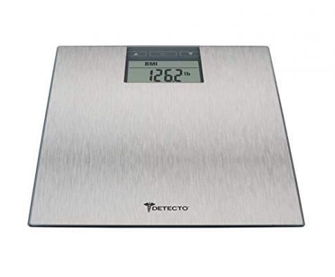 Detecto D1300400US Stainless Steel LCD Digital Scale with BMI Estimator, Multicolor Review