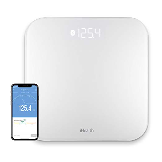 iHealth Lite Wireless Scale for Apple and Android (2016 Model) - Measures Weight and BMI for 20 Users