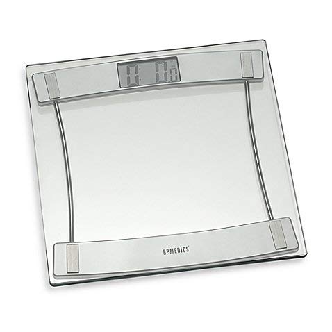 HoMedics Glass Digital Bathroom Scale 405, 11.25