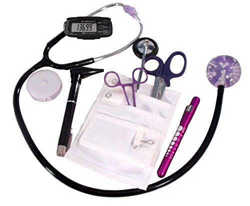 Purple Awareness Nurse Kit with Black Stethoscope!