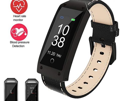 feifuns Fitness Tracker Smart Watch,Water Resistant with Heart Rate Monitor/Blood Pressure/Sleep Monitor/Pedometer/Timer/Intelligent Reminder with Soft Genuine Leather Band for Android or iOS Review