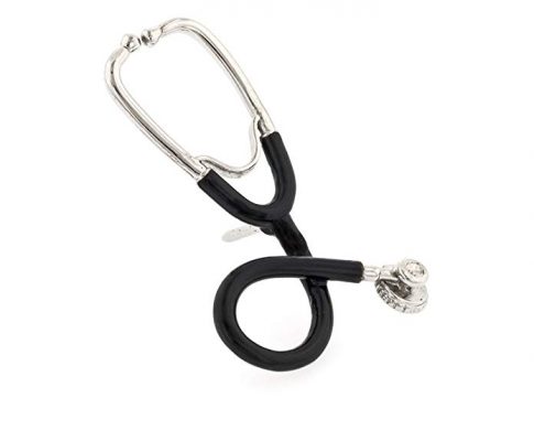 JJ Weston Stethoscope Doctor Tie Tack. Made in the USA. Review
