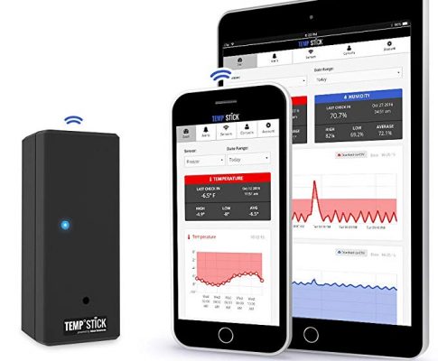 Temp Stick Wireless Temperature Sensor + 24/7 Monitoring, Alerts & Unlimited Historical Data. Connects Directly to WiFi. Free iPhone and Android Apps. Check-In From Anywhere! – Black Review