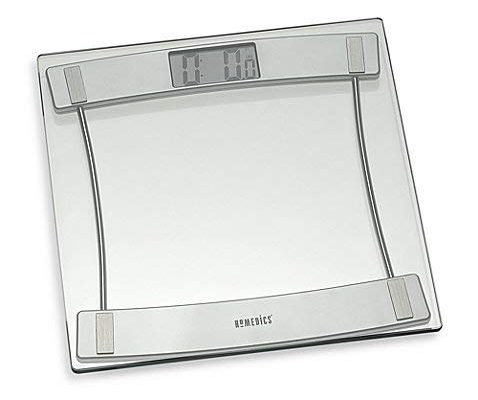 HoMedics Glass Digital Bathroom Scale 405, 11.25″ L x 11.25″ W Review