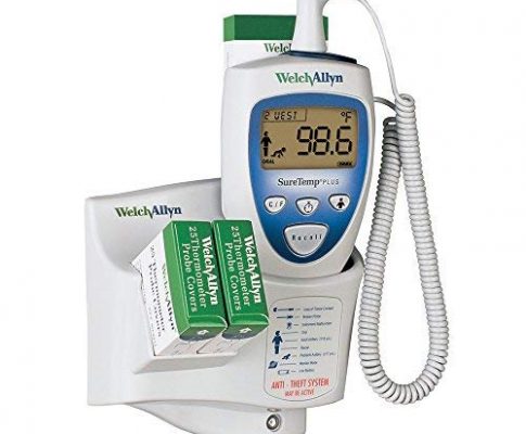 Welch Allyn 01692-300 SureTemp Plus Model 692 Electronic Thermometer, One Per Room, Wall Mount, 9′ Oral Probe with Oral Probe Well Review