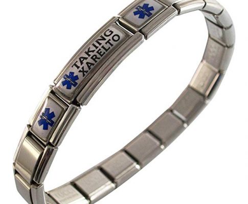 Gadow Jewelry Taking Xarelto Blood Thinner Medical ID Alert Italian Charm Bracelet Review
