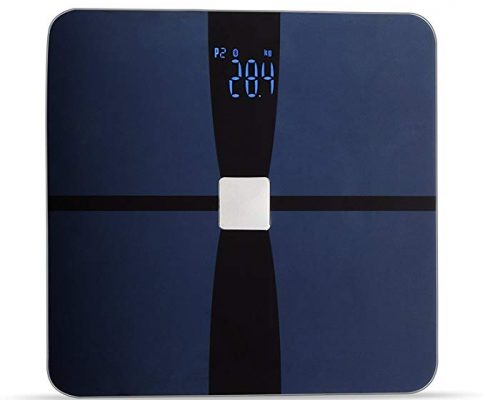 H&B Luxuries Bluetooth Smart Body Fat Scale with LED Display Tempered Glass Platform 10 Users Recognition & 400lbs Weight Capacity Measures Weight BMI BMR Body Water Fat Muscle & Bone Mass (Black) Review