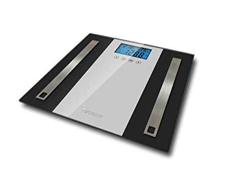 Detecto Glass LCD Digital Body Composition Scale, Black, 4 Count Review