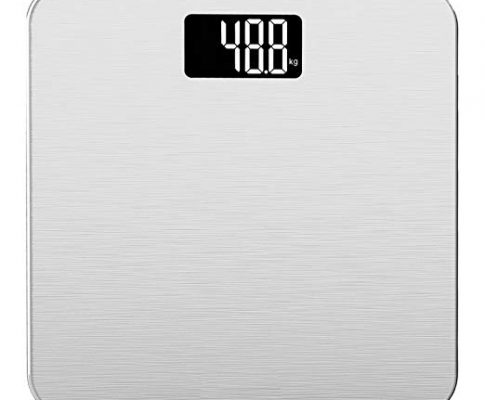 Smart Weigh Digital Body Weight Bathroom Scale,Tempered Glass,Backlit Display,Precision Measurements,Step-On Technology, 400 Pounds,Silver Review
